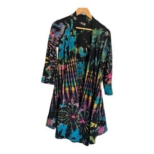 The Collection Royal Tie-Dye Open Cardigan S/M